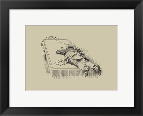 Framed Pool Hall Antics IX Print