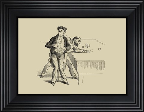 Framed Pool Hall Antics X Print