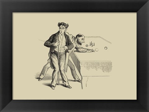 Framed Pool Hall Antics X Print