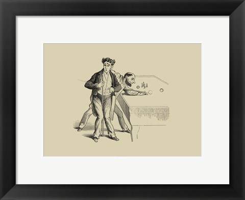 Framed Pool Hall Antics X Print