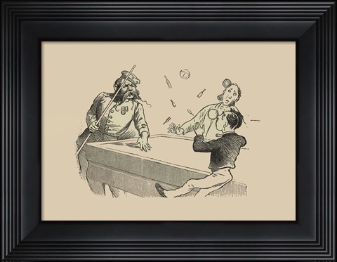 Framed Pool Hall Antics VIII Print