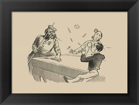 Framed Pool Hall Antics VIII Print