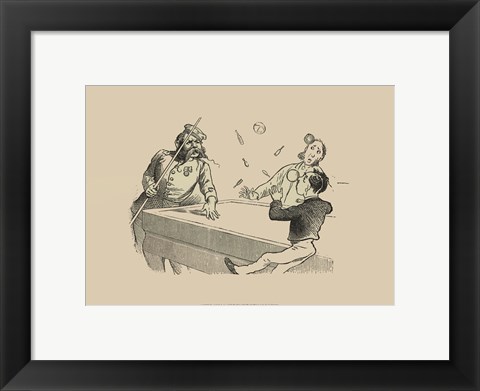 Framed Pool Hall Antics VIII Print
