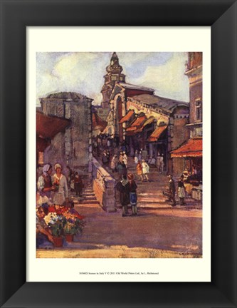 Framed Scenes in Italy V Print