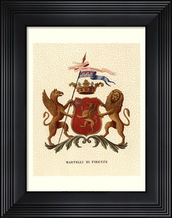 Framed Stately Heraldry I Print