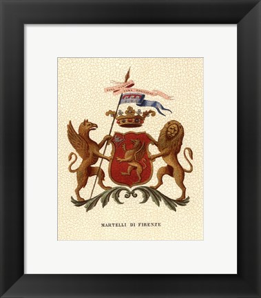 Framed Stately Heraldry I Print