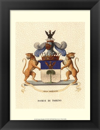 Framed Stately Heraldry II Print