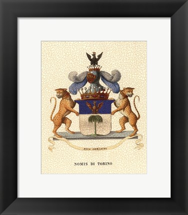 Framed Stately Heraldry II Print