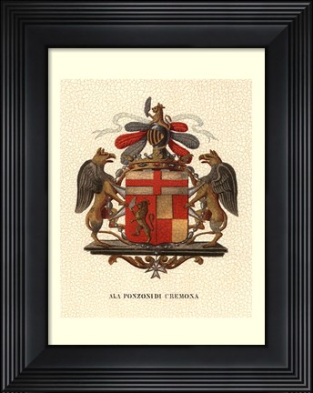 Framed Stately Heraldry III Print