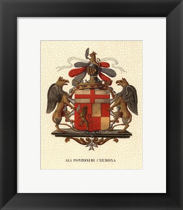 Framed Stately Heraldry III Print