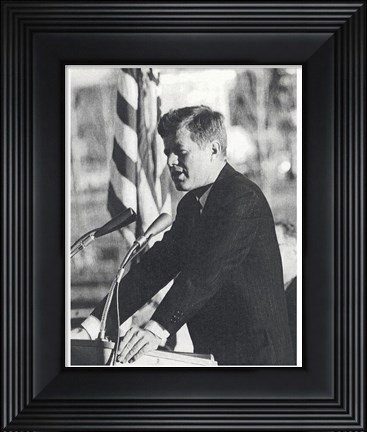 Framed JFK Visit Print