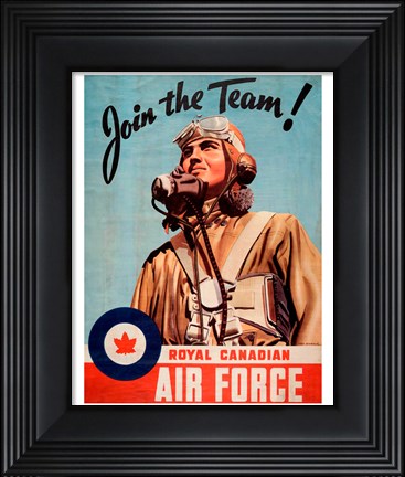 Framed Join the Team RCAF Print