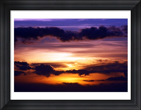 Framed Kihei Sunset Print