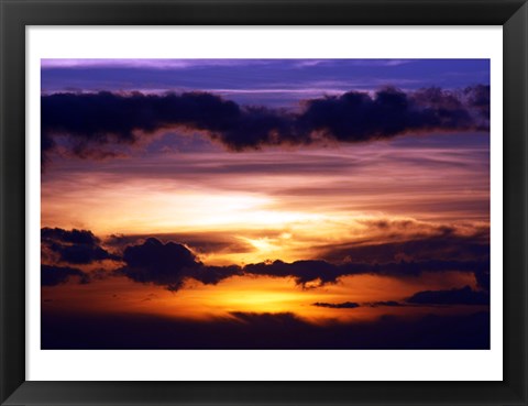 Framed Kihei Sunset Print