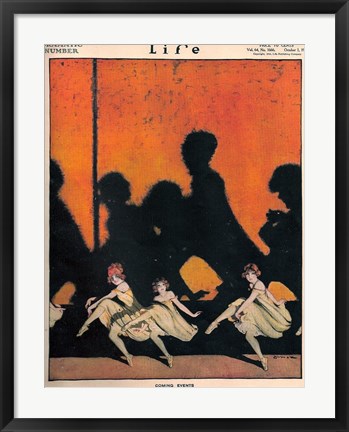 Framed Life Drama 1914 Print