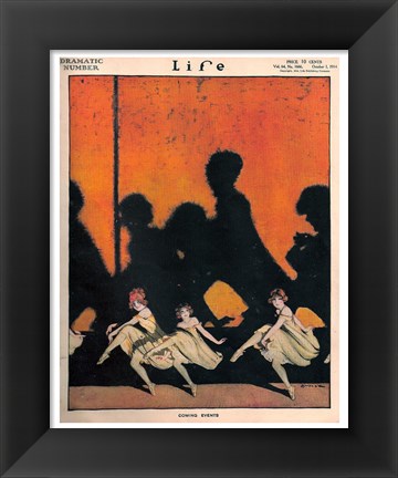 Framed Life Drama 1914 Print