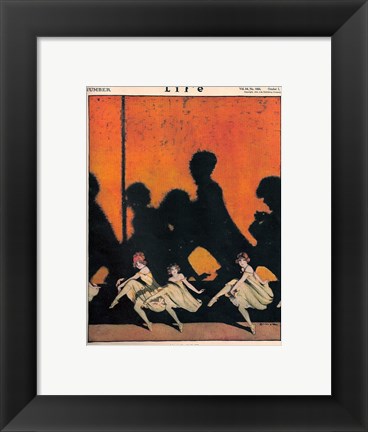 Framed Life Drama 1914 Print