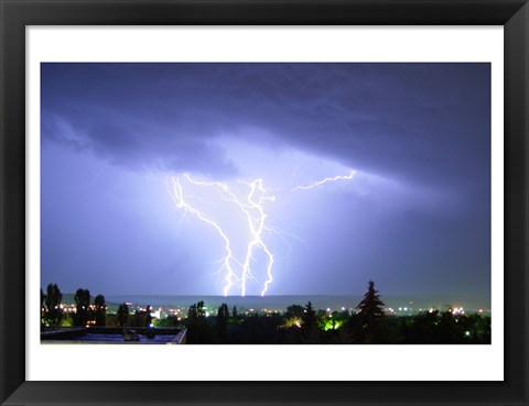 Framed Lightning Print