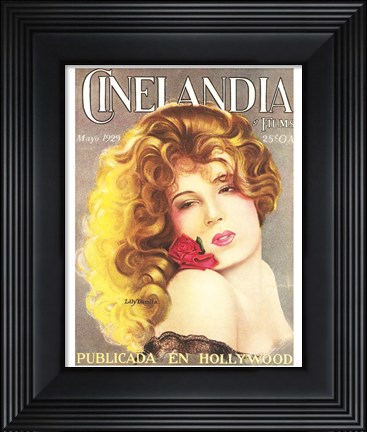 Framed Lili Damita CINELANDIA Magazine Print