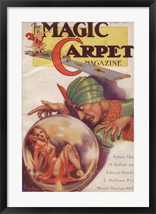 Framed Magic Carpet Magazine October 1933 Print
