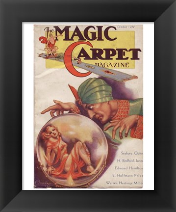 Framed Magic Carpet Magazine October 1933 Print