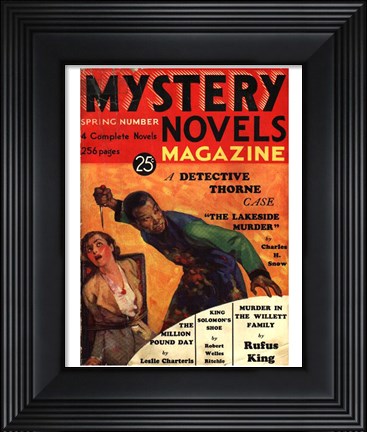 Framed Mystery Novels Magazine Spring 1933 Print