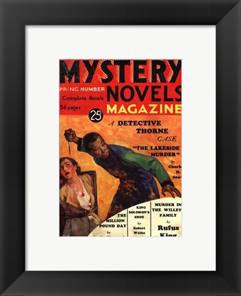 Framed Mystery Novels Magazine Spring 1933 Print