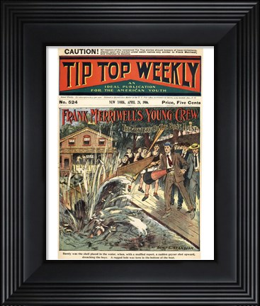 Framed Mystery of the Boat House Tip-Top Weekly Print
