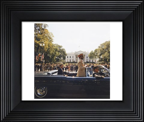 Framed Parade, Union Station to Blair House, President Kennedy Print