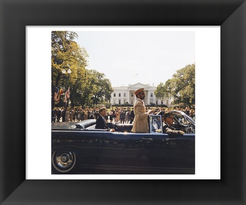 Framed Parade, Union Station to Blair House, President Kennedy Print