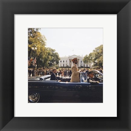 Framed Parade, Union Station to Blair House, President Kennedy Print