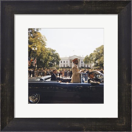 Framed Parade, Union Station to Blair House, President Kennedy Print