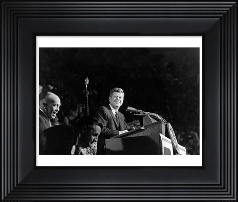 Framed President Addresses State Democratic Chairman George Farr Print