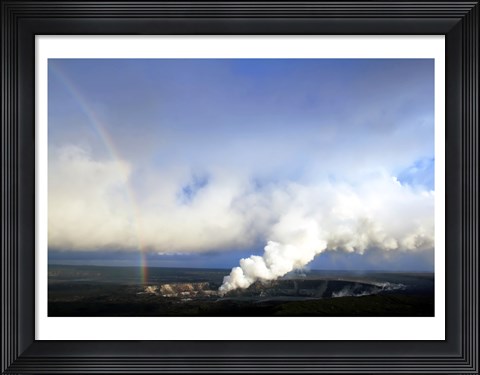 Framed Rainbow and Sulfur Dioxide Emissions from the Halema`uma`u Vent Print