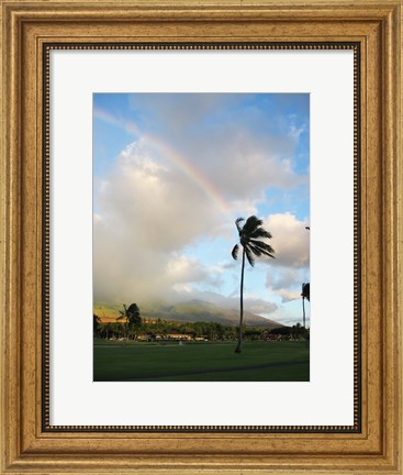 Framed Rainbow in Hawaii Print