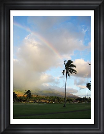 Framed Rainbow in Hawaii Print
