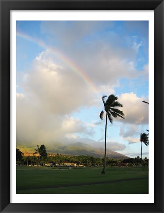 Framed Rainbow in Hawaii Print