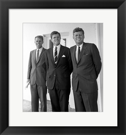 Framed Robert Ted John Kennedy Print