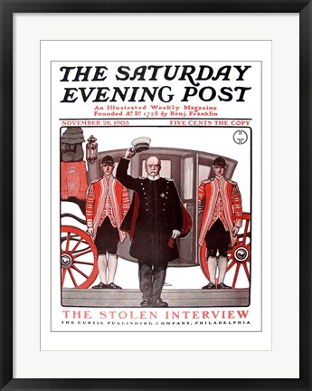 Framed Saturday evening post 1903 Print