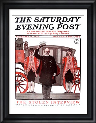 Framed Saturday evening post 1903 Print