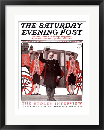 Framed Saturday evening post 1903 Print