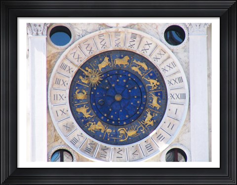 Framed St Marks Venice Clock Print