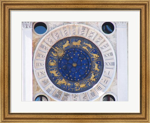 Framed St Marks Venice Clock Print