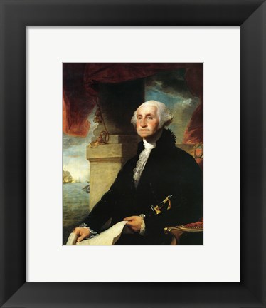 Framed Stuart George Washington Constable 1797 Print