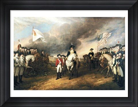 Framed Surrender of Lord Cornwallis Print