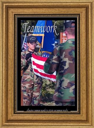 Framed Teamwork Affirmation Poster Print