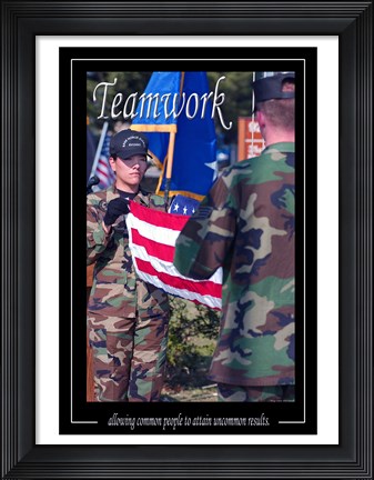 Framed Teamwork Affirmation Poster Print