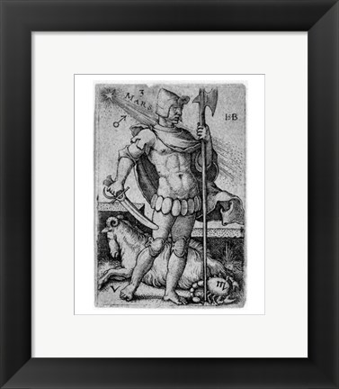 Framed Seven Planets - Aries Print