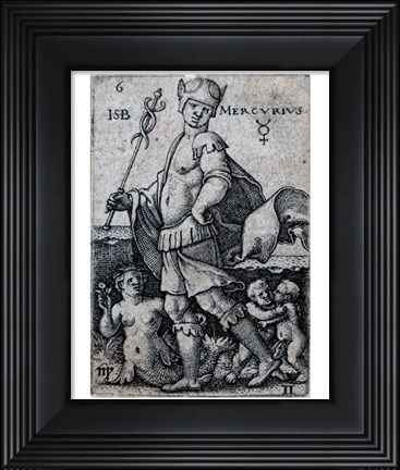 Framed Seven Planets - Gemini Print