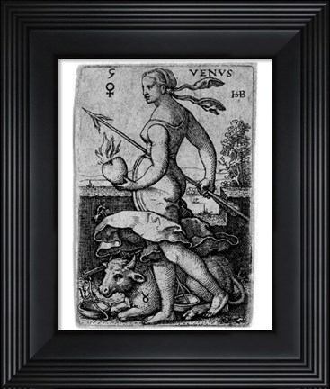 Framed Seven Planets - Taurus Print